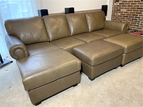 D�cor Rest Leather Sectional Sofa