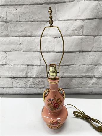 Hand Painted Porcelain Lamp