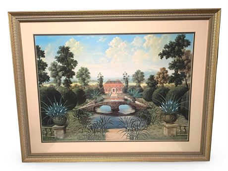 Large 44" x 34" Villa Garden Print