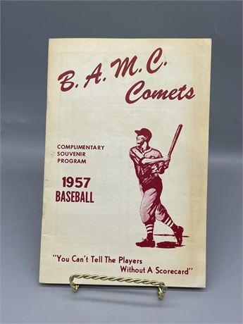 1957 Baseball Souvenir Program