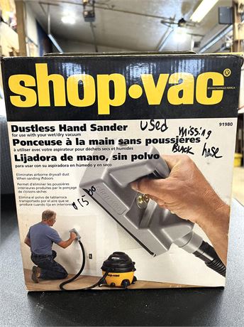 Shop Vac Dustless Hand Sander
