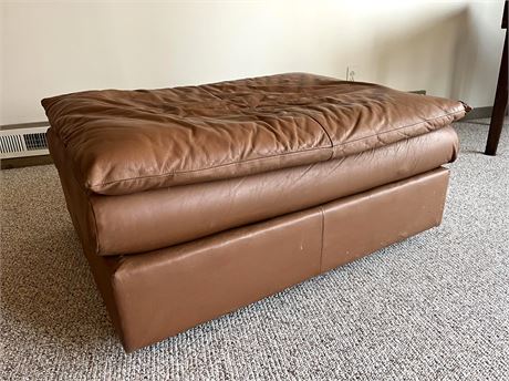 Leather Ottoman