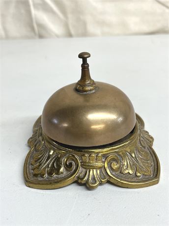 Brass Antique Hotel Front Desk Bell