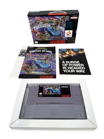 Teenage Mutant Ninja Turtles IV - Turtles in Time (Super Nintendo, 1992) Box Man