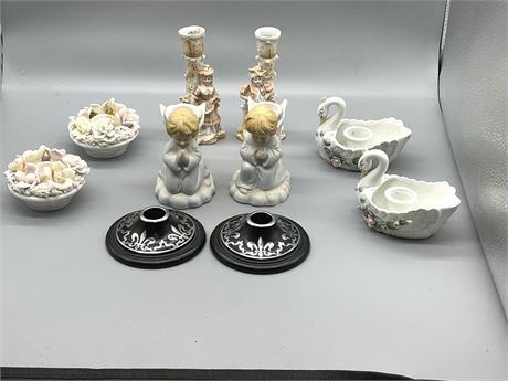 Five (5) Candlestick Holders - Lot 2