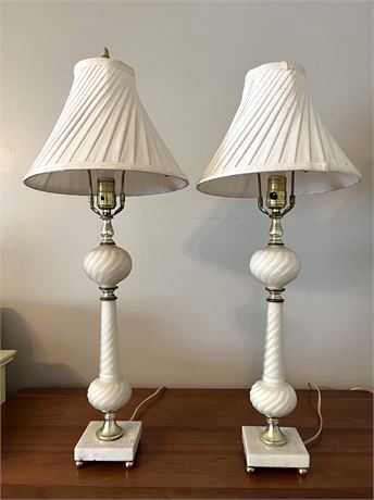 Marble Base Table Lamps
