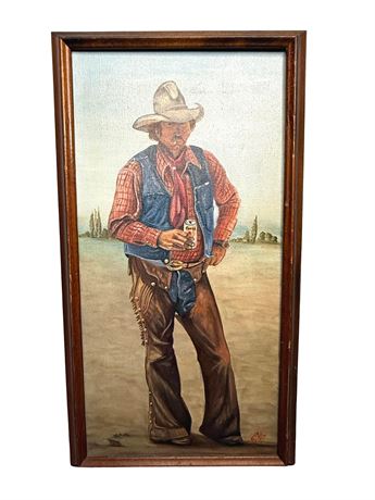 J. Mullins Coors Advertising Painting on Canvas