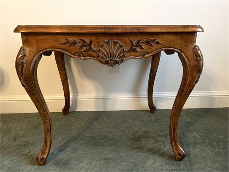 French Louis XV Style Walnut End Table