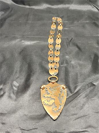 Copper Lion Necklace