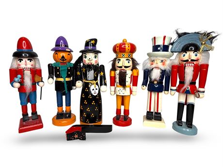 10" Hand Painted Wood Nutcrackers