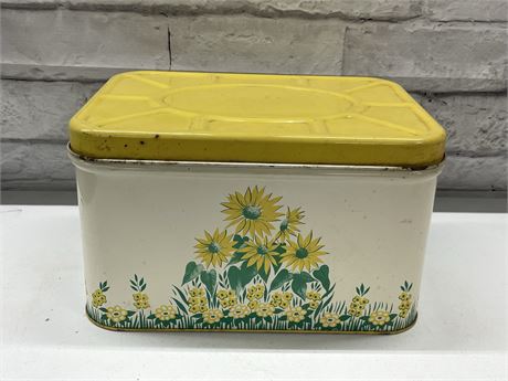 MCM Sunflower Tin Container