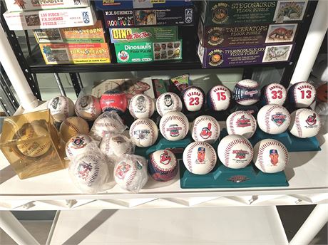 Cleveland Indians Collectible Baseballs