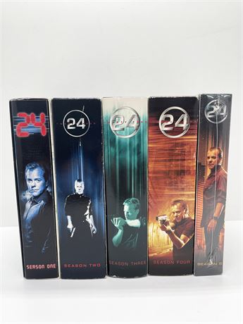 "24" Season 1-5 DVD Sets