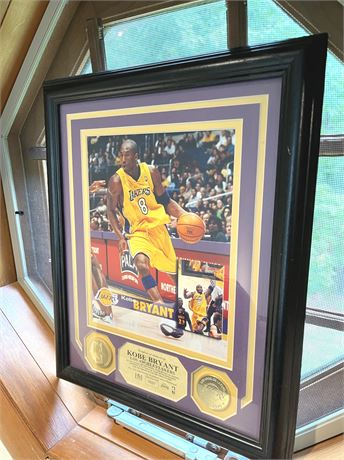 Highland Mint Kobe Bryant Limited Edition Photo w/ Coins