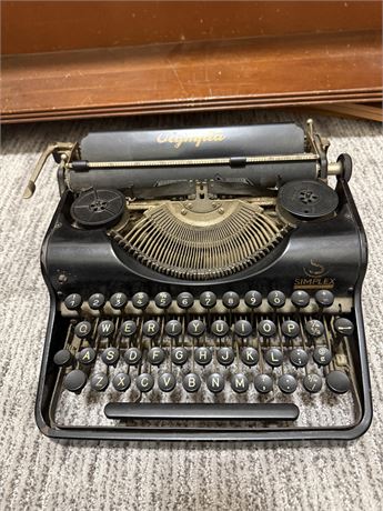 1930s Olympia Simplex Typewriter