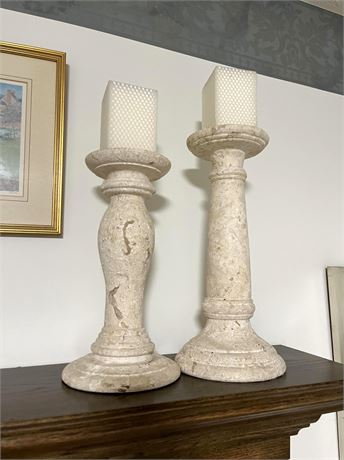 Large Heavy Candle Holders