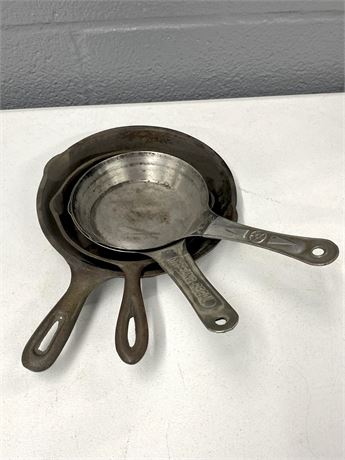 Vintage Metal Frying Pans