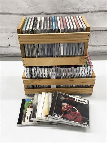 Two (2) Small Crates of CDs
