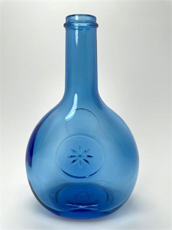 Cobalt Wheaton Glass 1850 Bottle Decanter