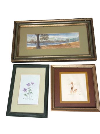 Original Landscape and Floral Artwork