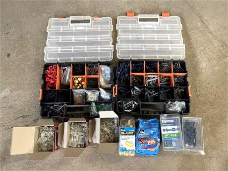 Large Electrical Hardware and Tapcon Lot