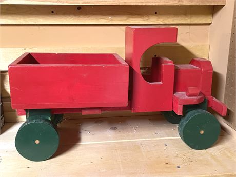 Large Wood Toy Tractor