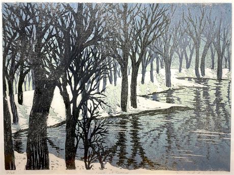 Diane Castle Babcock "Creek at Sunrise" Limited Edition Lithograph