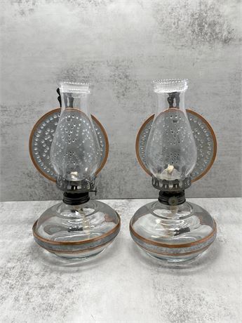 Vintage Hanging Oil Lamps