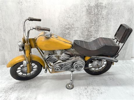 Large Metal Motorcycle Decorative