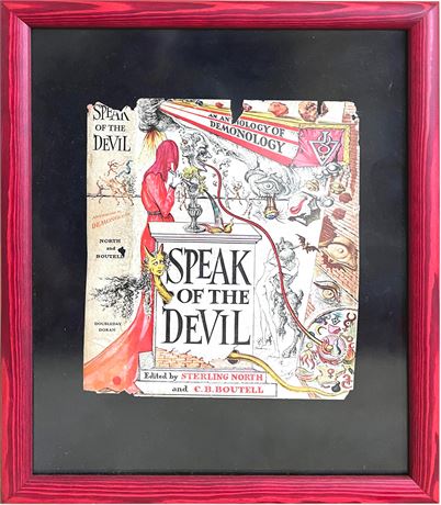 "Speak of the Devil" Framed Book Cover