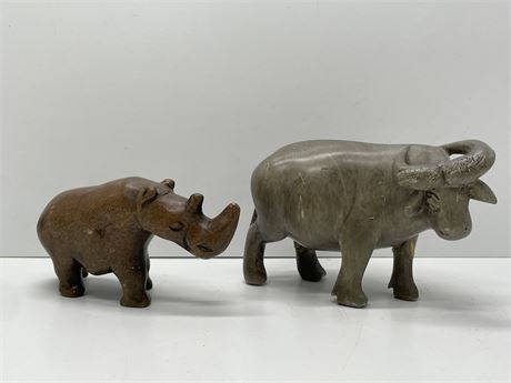 Carved Stone Animals Lot 1