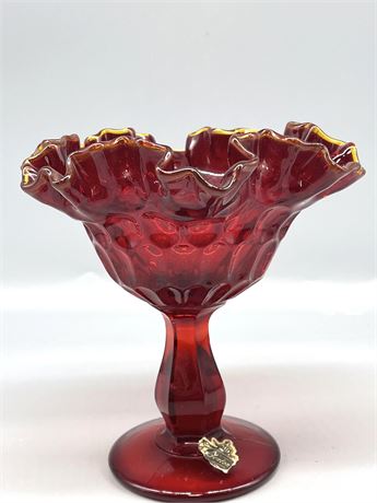 Fenton Ruby Red Candy Dish