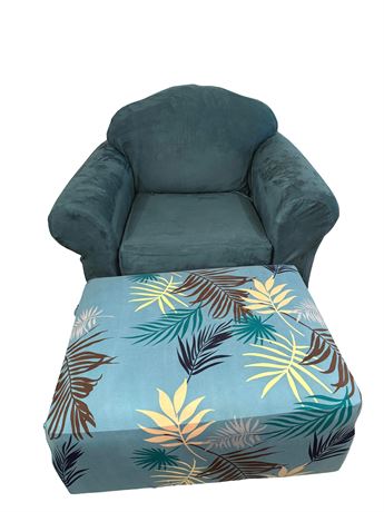 Smith Brothers Chair and Ottoman