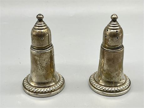 Weighted Sterling Silver Salt & Pepper Shakers