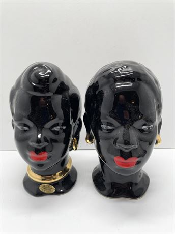 1950s Lady Head Vases