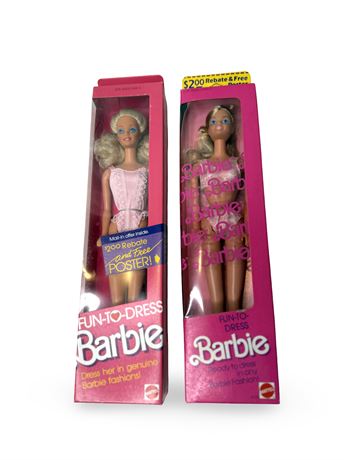 Fun to Dress Barbie Dolls New in Box