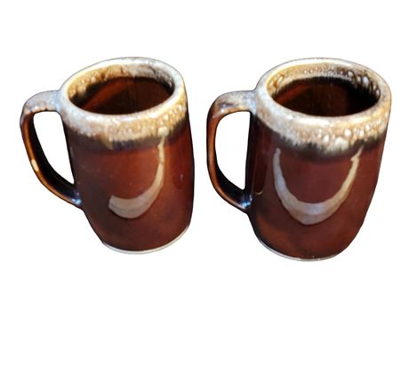 Vintage Brownware Large 16oz mugs