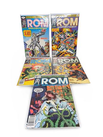 ROM #1, 2, 3, 4, 7 Comic Books