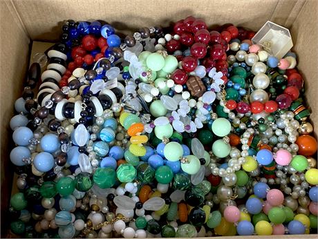 LARGE Lot of Beaded Necklaces