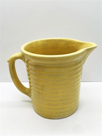 Weller Ribbed Yellow Pitcher