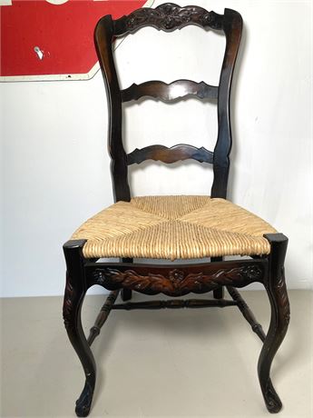 Carved wood Accent Chair