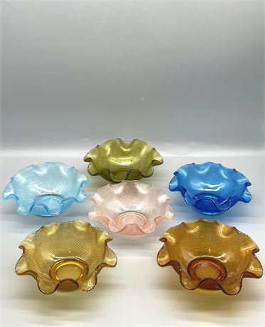 Ruffled Glass Bowls