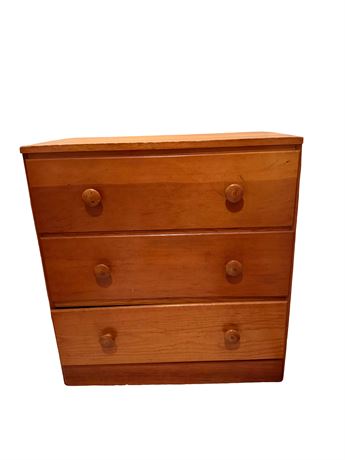 Solid Maple Three-Drawer Dresser