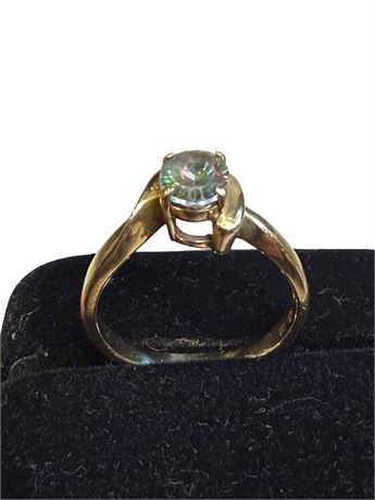 14kt Gold Mystic Topaz Ring