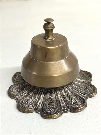 Brass Antique Hotel Front Desk Bell