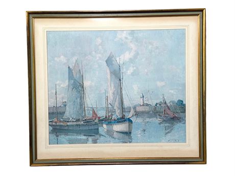 William Lee Hankey "Fisherman's Cove" Art Print