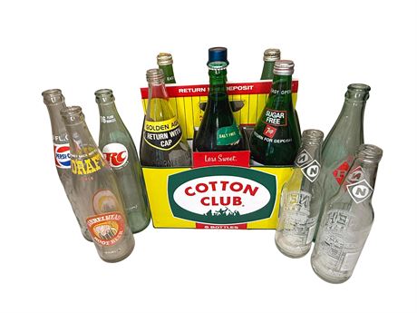 Vintage Advertising Soda Bottles