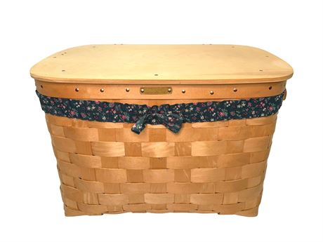 LL Bean Mountain Trails Basket Large Hamper Bin