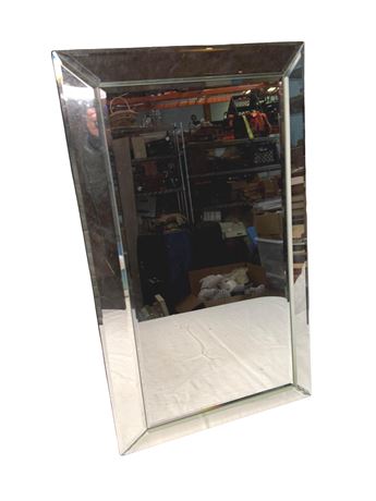 East West Basics Beveled Glass Mirror Tray