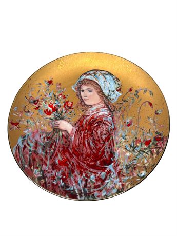 Edna Hibel "Flower Girl, Camellia" Collector Plate